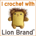 I crochet with Lion Brand