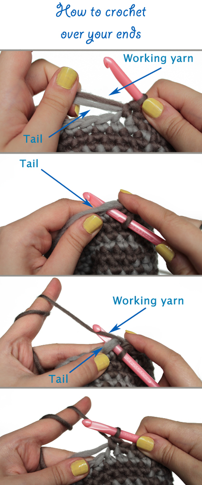 Crocheting Over Your Ends