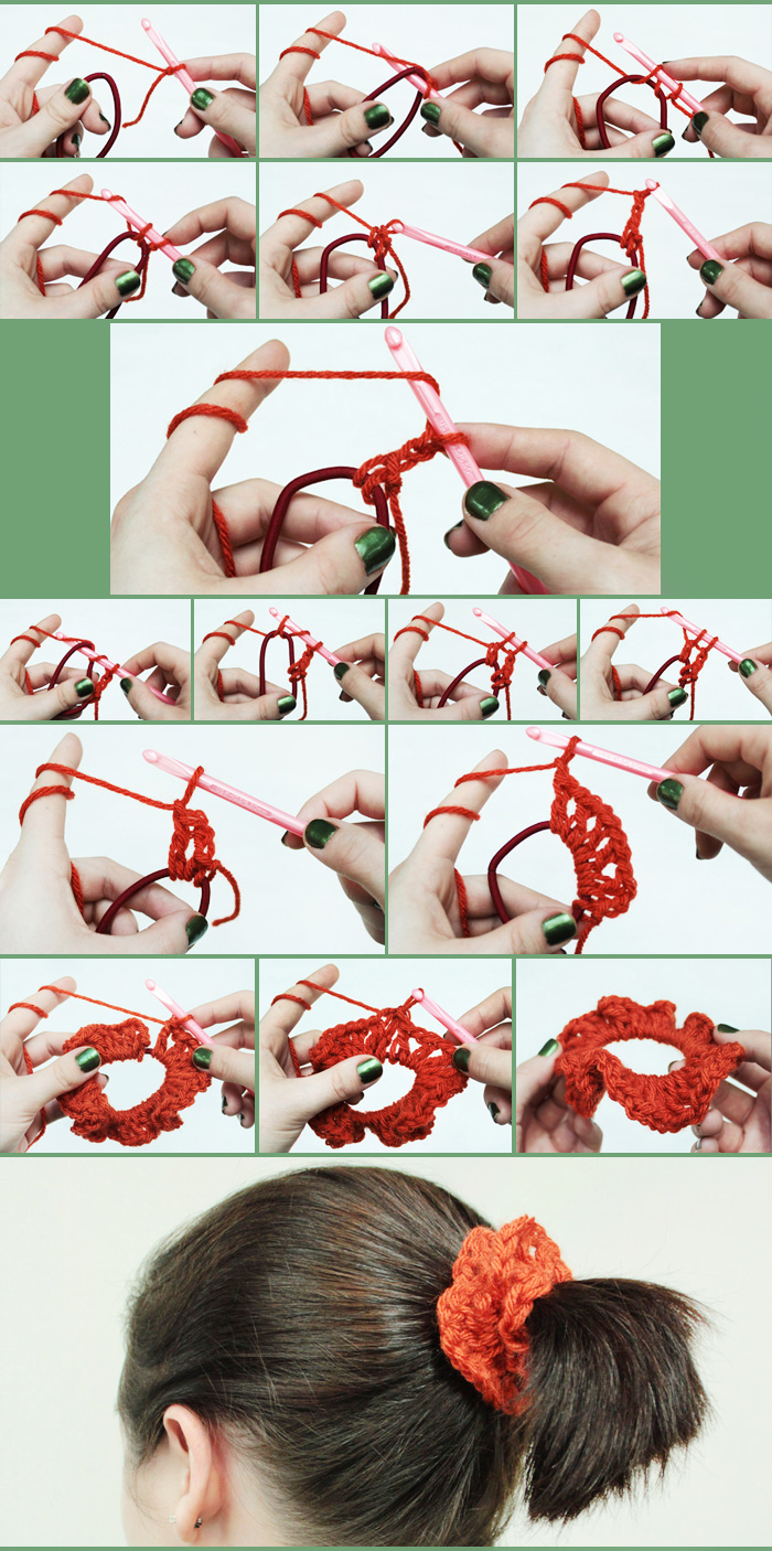 Make a Fabulous Scrunchie with a Little Yarn & No Sewing!