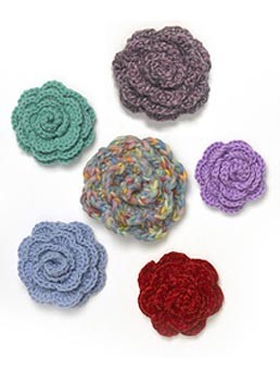 Crocheted Rosettes/Flowers