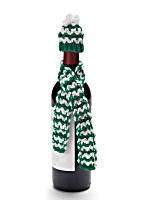 Crochet Wine Bottle Hat and Scarf