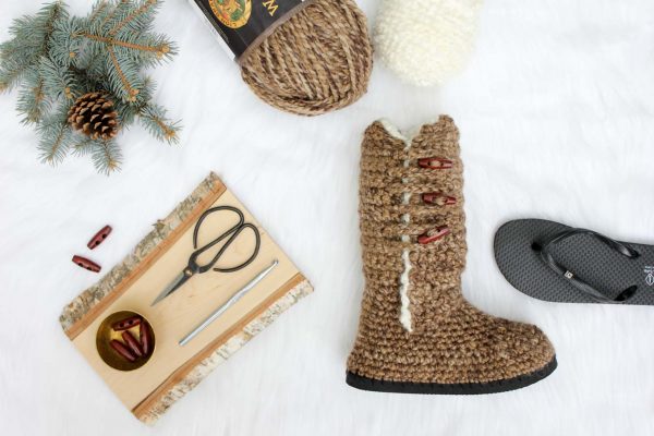 crochet boots with soles