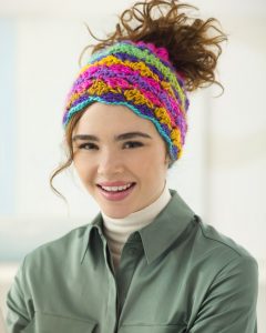 Drawstring Bun Hat (Crochet)