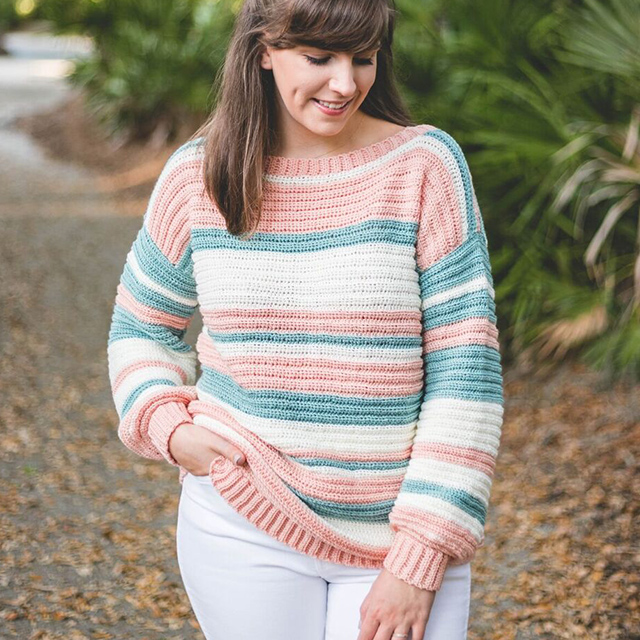 Magic Stripe Sweater by Sewrella