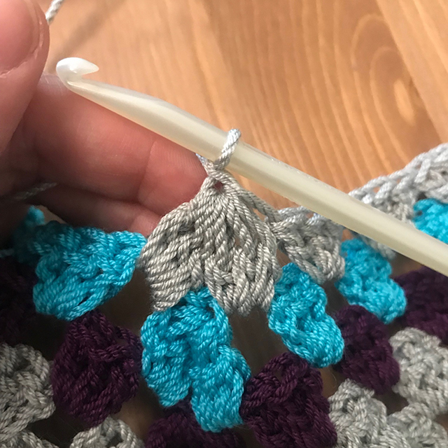 Granny Stitch Ripple Step 6