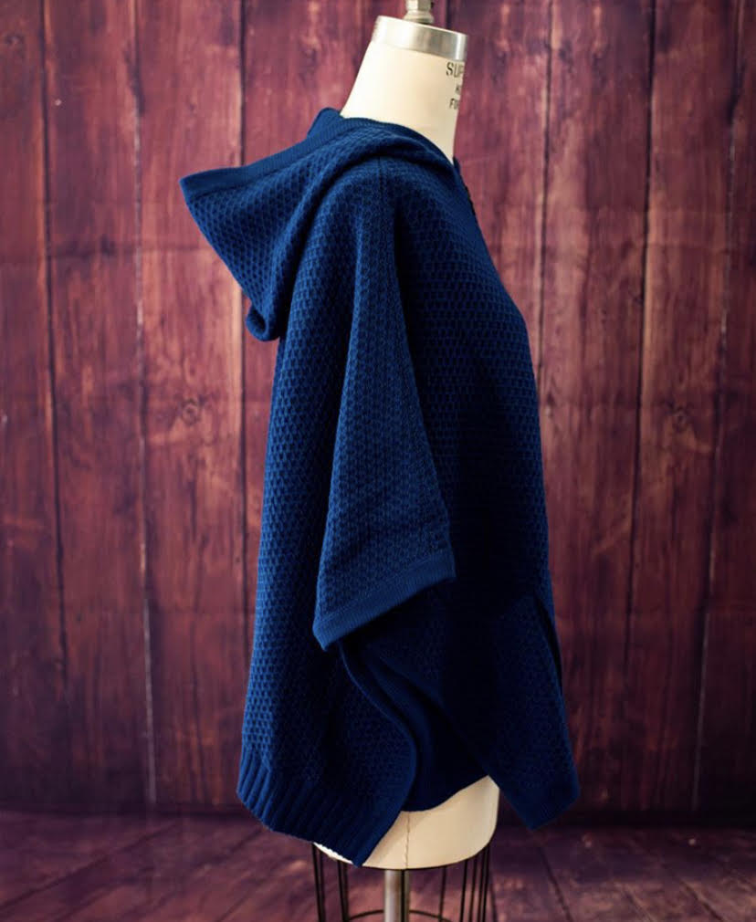 Blue Hooded Sweater