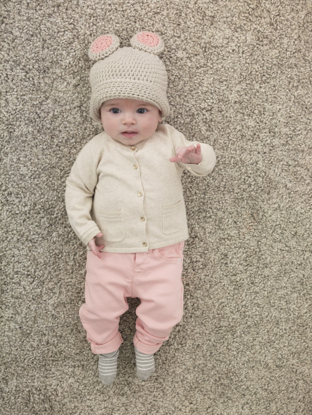 Girl's Baby Bear Hat Crochet