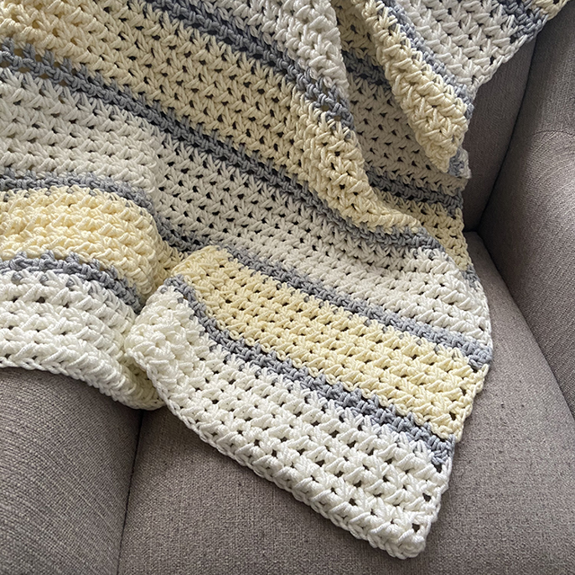Paired Half Doubles Blanket