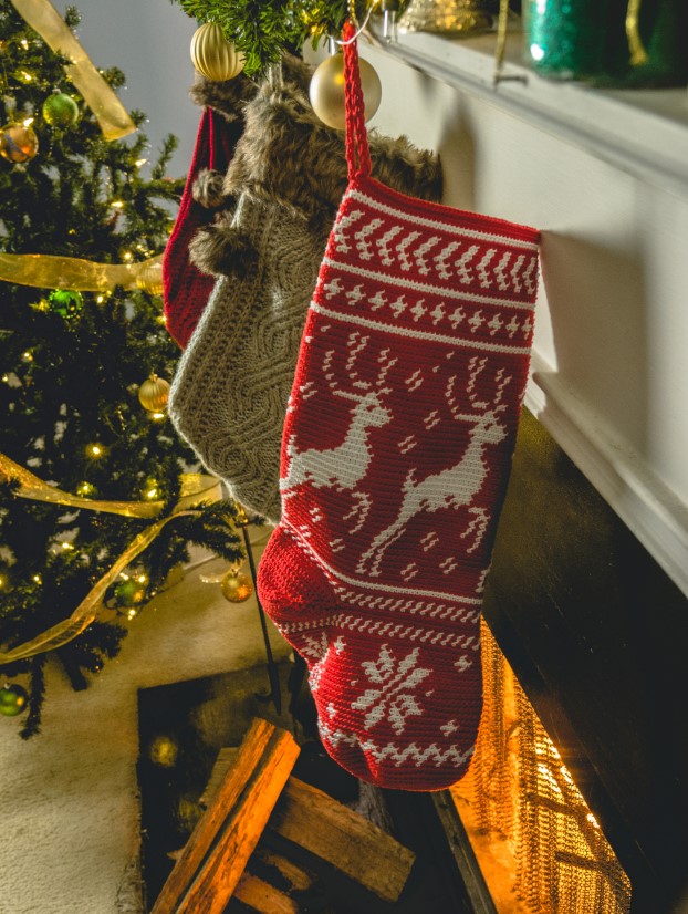 On Prancer Christmas Stocking