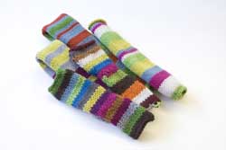 striped afghan knit