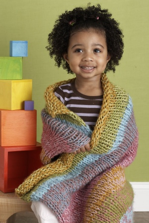 Cascading Colors Baby Blankie Pattern