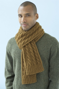 Classic Cables Scarf Pattern Knit