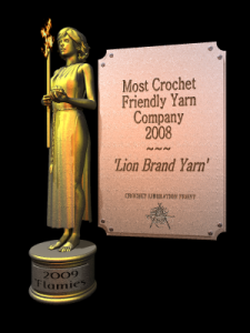 Most-Crochet Friendly Yarn Company (winners of the Flamies)