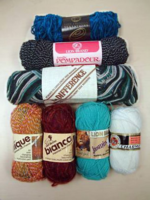 Vintage Wool-Ease and Jiffy yarn
