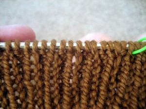 finished knit rib