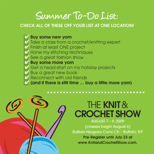Knit and Crochet Show Summer To Do List