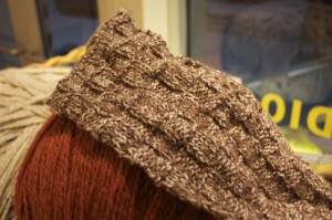 Michelle's Basketweave Scarf in Taupe Mist