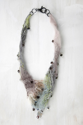 Ethereal knit necklaces