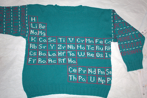 periodic table sweater