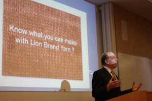 The CEO of Lion Brand Addresses Students