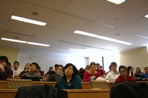 School of Business’s Scholars Students Listening Lion Brand CEO Speech