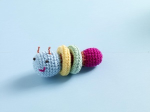 Crochet Caterpillar Baby Toy