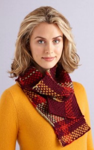 Rich Plaid Loom Woven Scarf