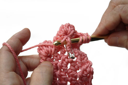 Front post treble crochet