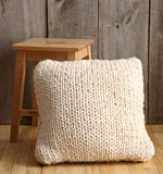Free Knitting Pattern: Big Stitch Pillow