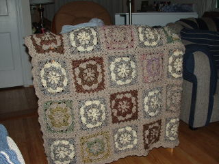 Circle in a Square Afghan