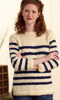 Knit Nautical Stripes Pullover