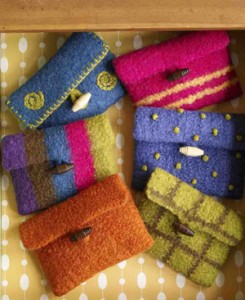 Knit & Crochet Felted Coin Purses
