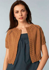 Knit Cropped Raglan Sweater