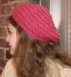 Knit Half Moon Hat