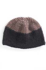 Knit Graphite Seed Stitch Hat