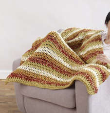 Crochet Tonal Tweed Afghan