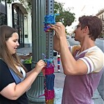 Signs get yarn-bombed too