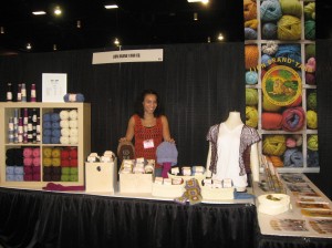 Hand-carved crochet (Lion Brand's booth)