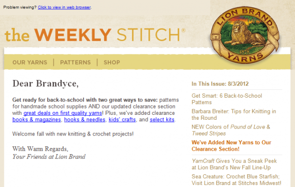 The Weekly Stitch