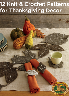 12 Knit & Crochet Patterns for Thanksgiving Decor