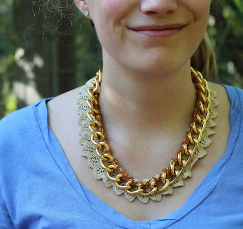 Venessa Arizaga inspired Lace Chain Necklace