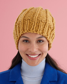 Easy Rib Knit Hat