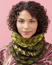 Knit Three Color Cowl