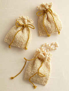 Wedding Favor Bags Knit