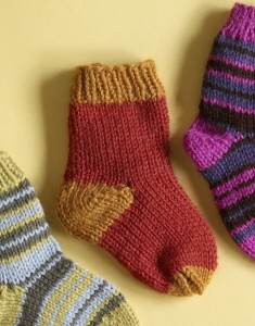 Sock Tips, Pt. 2: Knit Charming Two-Tone Socks | Lion Brand Notebook