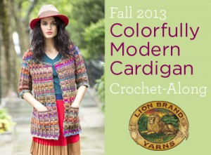 Colorfully Modern Cardigan Crochet-Along | Lion Brand Notebook