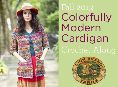 Colorfully Modern Cardigan Crochet-Along #3: The Fronts and Pockets | Lion Brand Notebook