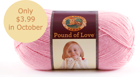 Cotton Candy PInk Pound of Love is $3.99 this October
