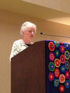 Rita Weiss induction into Crochet Hall of Fame.