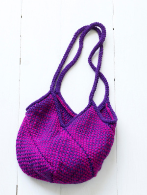 Loom Woven And Knit Bag